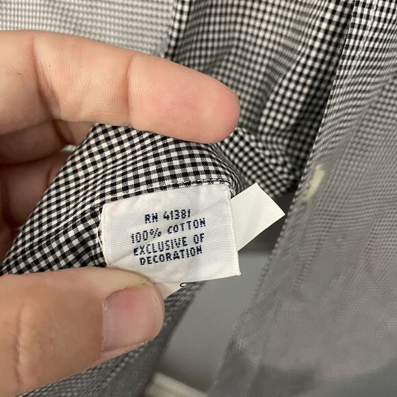 Polo Ralph‎ Lauren Casual Shirt Mens XL XLarge Button Down  Black Plaid w/ Pony - Picture 5 of 12